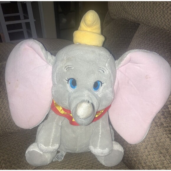 Disney Store 15” Dumbo Gray Elephant Plush Large Stuffed Animal Toy Doll BH - Picture 1 of 6
